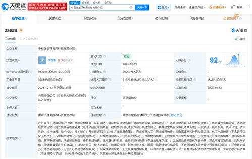 中石化成立循環利用科技公司 以技術創新驅動可持續發展